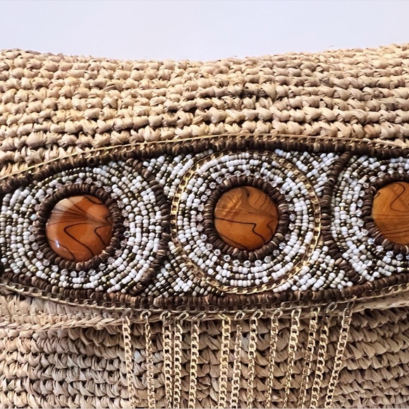 Tommy Bahama Natural Straw Crossbody Bag!!! - Picture 5 of 8